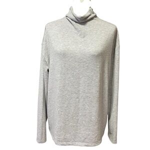 Wilfred Grey Mock Neck Knit Top US L